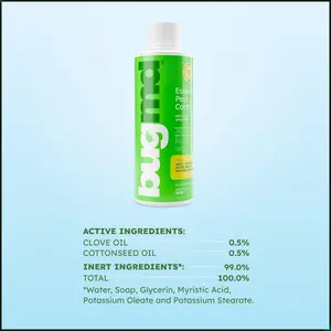 BugMD Ant Killer & Bug Spray Concentrate 3.7 Oz - Plant-Powered Pest Control with Clove & Cottonseed Oil, Indoor Outdoor Cockroach Spider Fly Mosquito Killer, Eco-Friendly Vegan Formula, Fast Acting (Kills in 30 Min) Safe for Families & Pets, Easy-to-Mix