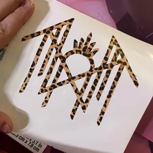 Sleep Cheetah Print Vinyl Decal