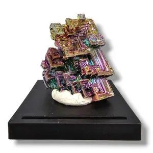 Lab Grown Bismuth Crystal - Vibrant Geometric Display