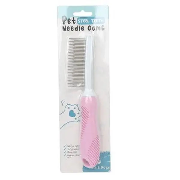 Pet Grooming Needle Comb for Cleaning Fur (Single Piece)
