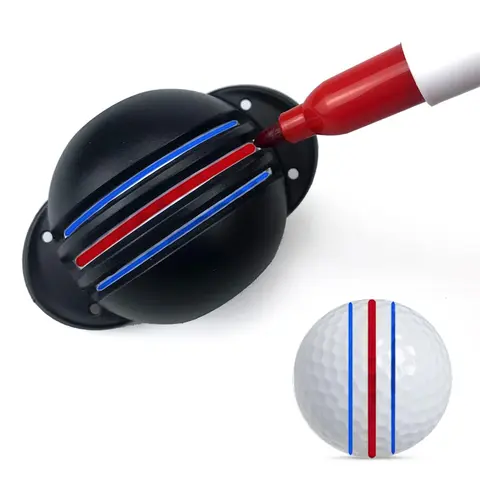 1 Set Three Line Aiming Marker, Golf Ball Line Marker, Golf Ball Alignment Marking Tool, Golf Putter Golf Clubs Accessories, Golf Accessory, Christmas Gift