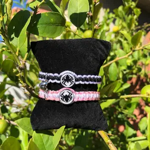 White,pink,black couple bracelets