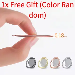 ("Order Now & Get A Magnetic Phone Grip FREE!") 1 Free Random Color Ultra-thin Metal Ring Buckle Magnetic Ring Buckle Mobile Phone Ring Holder Car Magnetic Multi-function Ring Buckle Holder phonescreenmagnifier tape heavy duty magnifying santa hat 15-20co