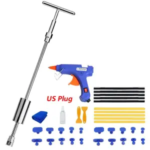 2 in 1 T-shaped Dent Puller Tool Kit, Car Dent Repair Tool Kit, Car Body Repair Tool, Professional Car Repair Tool for Repairing Car Dent Vehicle, Car Dent Remover