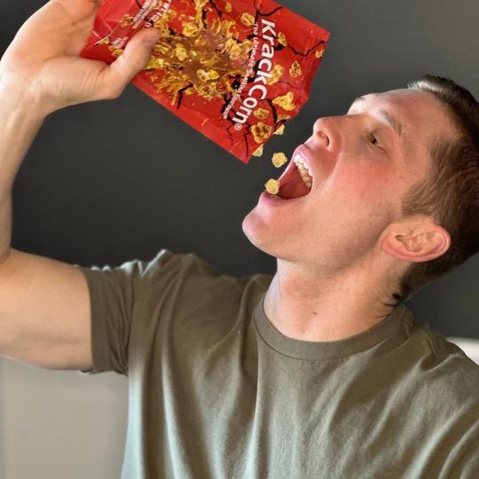 KrackCorn Popcorn Mixed Trial 3-Pack! Three Delicious Flavors. Original Crunchy Caramel. Savory Cheddar Cheese. Spicy Jalapeno Heat. Gluten Free. Non-GMO.