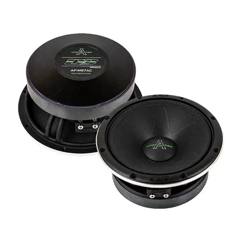 Deaf Bonce Apocalypse AP-M67AC 6.5in Midrange Component Car Speakers (Pair, Wired) - 300W RMS High Output, 101.7dB Silk-Dome Tweeters, Increased Resolution, Balanced Soundstage, Aluminum Build for Vehicle Doors & Aftermarket Car Stereo Upgrades, Midrange