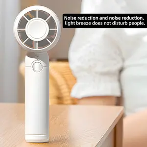 2026 Portable Mini Fan USB Rechargeable Handheld Air Cooler for Travel Gym & Daily Use Lightweight Noise Reduction Design