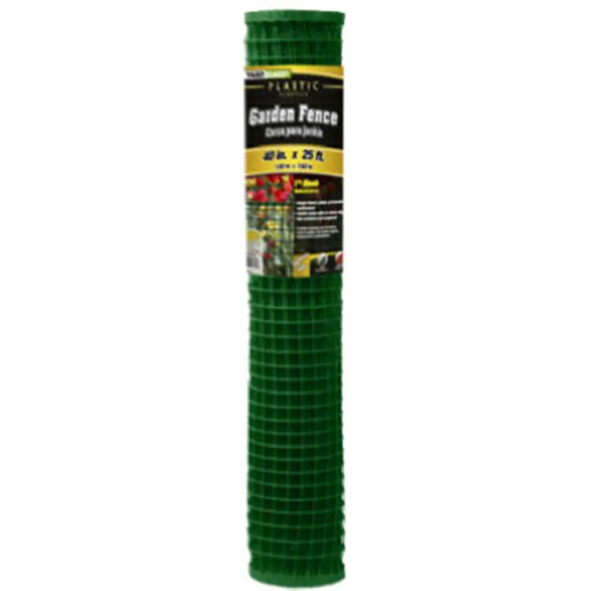 Midwest Air 889250A 40 in. x 25 ft. PVC Garden Fence, Green, 1 in. Mesh
