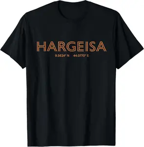 Somaliland City Coordinates - Hargeisa T-Shirt