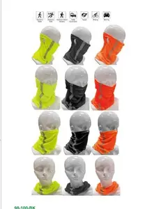 5 PACK HI VIS NECK GAITER WITH HEAT TRANSFER RELECTOR