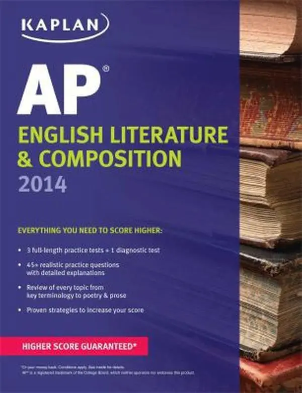 USED Book - Kaplan AP English Literature & Composition 2014 (Kaplan Test Prep) by Denise Pivarnik-Nova (Paperback) - english