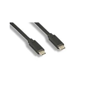 Nippon Labs 1.5 Meters USB 3.2 Gen 2x1 10G Type-C Male to Male Cable With USB PD Fast Charging, 10G, 20V, 3A, 60W, BLACK Type C cable