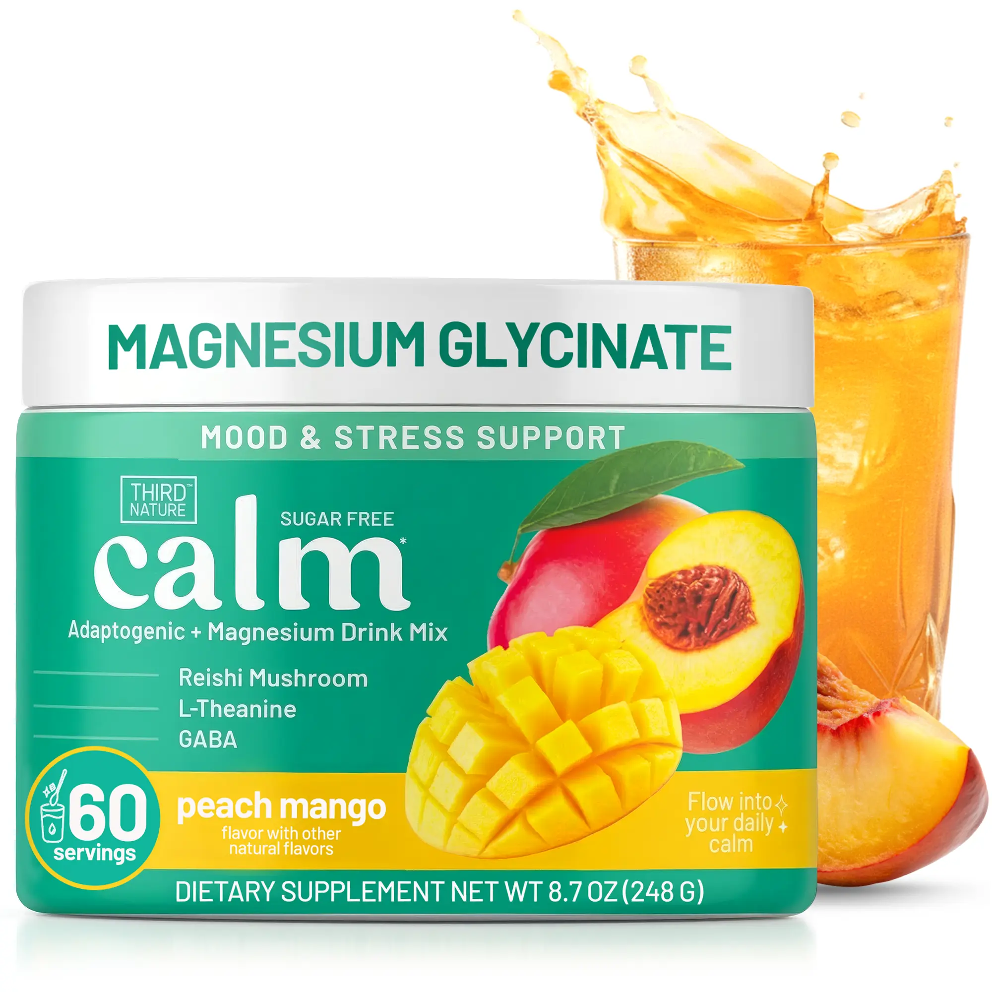 Third Nature Calming Drink Mix Jar - Supports Anxiety, Stress