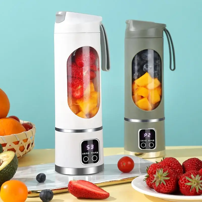 Portable USB Rechargeable Mini Blender & Juicer, Fruit & Vegetable Juicer, Easy To Clean, Suitable for Sports Exercise and Fitness, Ice Maker Machine,