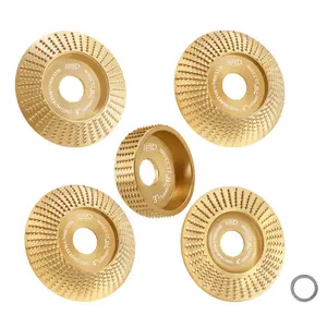 BGTEC Premium Wood Carving Disc Grinder Wheel Disc for Angle Grinder with 7/8"-5/8" Arbor for Cutting Shaping Grinding.