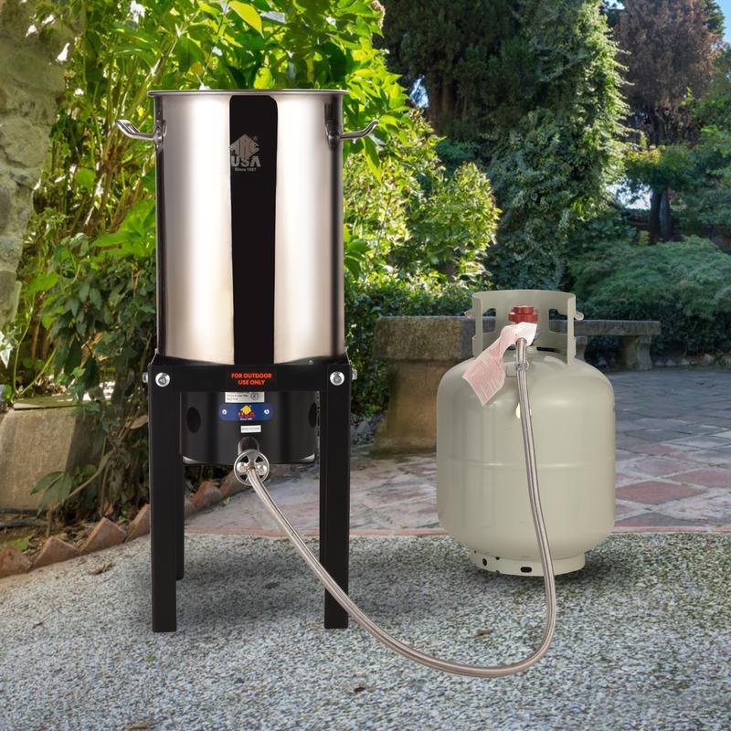 ARC Single Burner Propane Stove,55,000BTU Outdoor Propane Stove Burner Cooker for Cooking for Turkey Fry,Homebrewing,Crawfish Boil,and More!