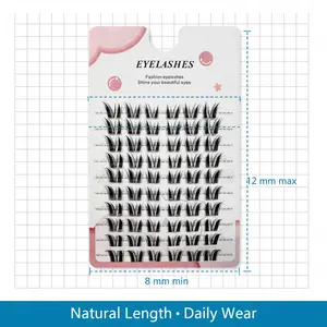 Lifted Outer Corner Effect False Eyelashes Ultra-Thin Clear Band Lash Set for Customizable Looks Perfect for Effortless Eye Makeup Looks Daily Wearable C-curl Princess-Style Lashes - Cosmetic