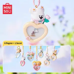 Maltese Garden Series Car Photo Frame Blind Box Pendant – Decorative Car Accessories, Cute Hanging Ornament for Vehicle Interior, Perfect Gift Idea