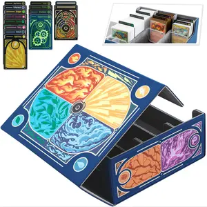 Trading Card Storage Box for Pokemon Cards holds【2400+】TCG Cards. Includes 17 Unique Type Dividers & 2 Card Stoppers. Premium Bulk Card Case/Deck Holder. Great Accessory Gift.