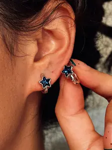 New Y2K Shiny Star Earrings, Stud Earring Jewelry, Women's Fashion Simple Elegant Design, High-End Jewelry Accessory, Pair of Stylish Ear Rings