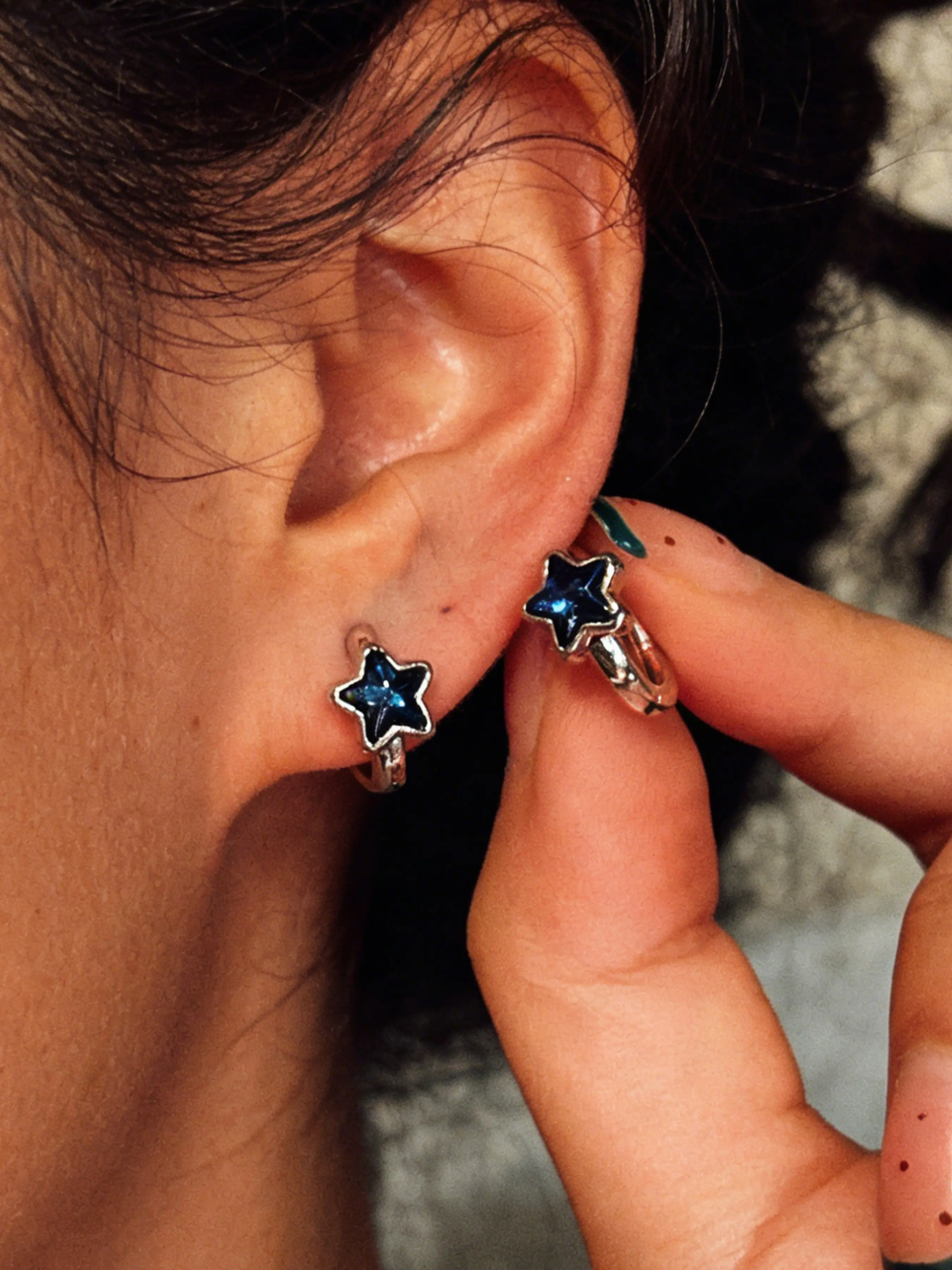 New Y2K Shiny Star Earrings, Stud Earring Jewelry, Women's Fashion Simple Elegant Design, High-End Jewelry Accessory, Pair of Stylish Ear Rings, Studs Earrings