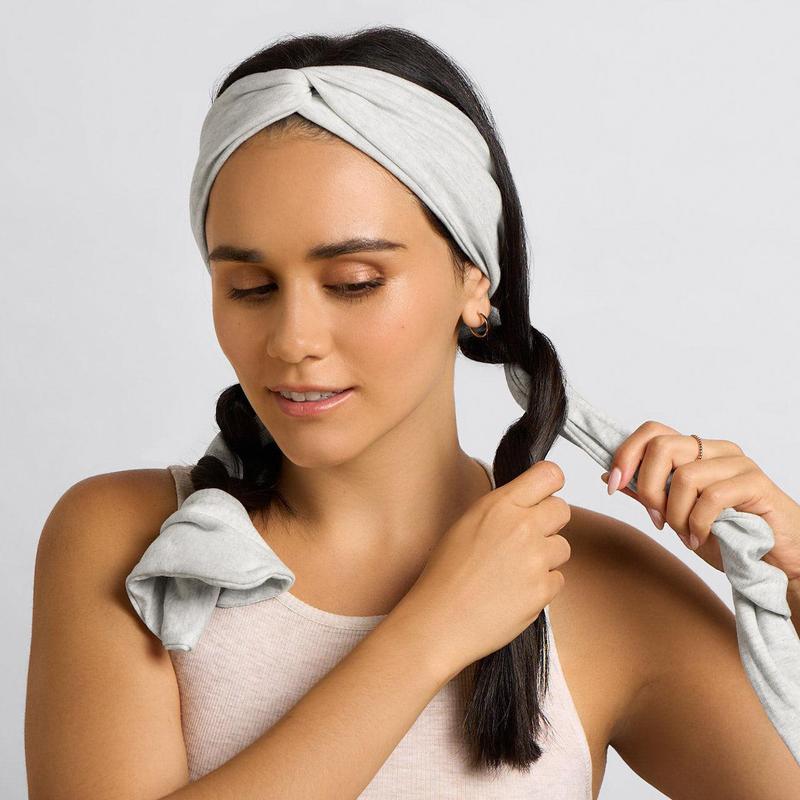 Kitsch Heather Gray Set & Flow Active Curling Headband