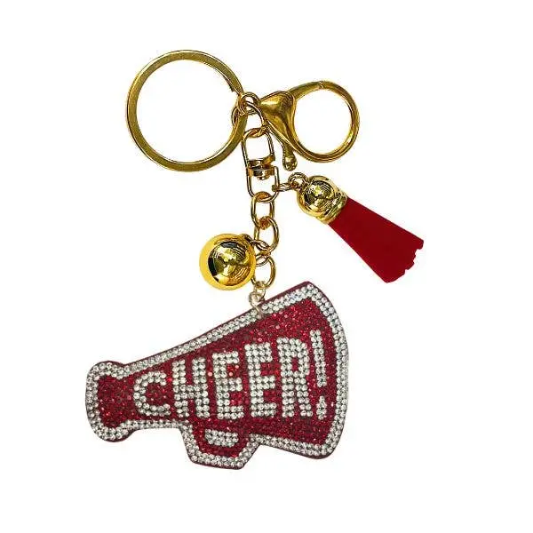 Cheer Crystal Bling Keychains