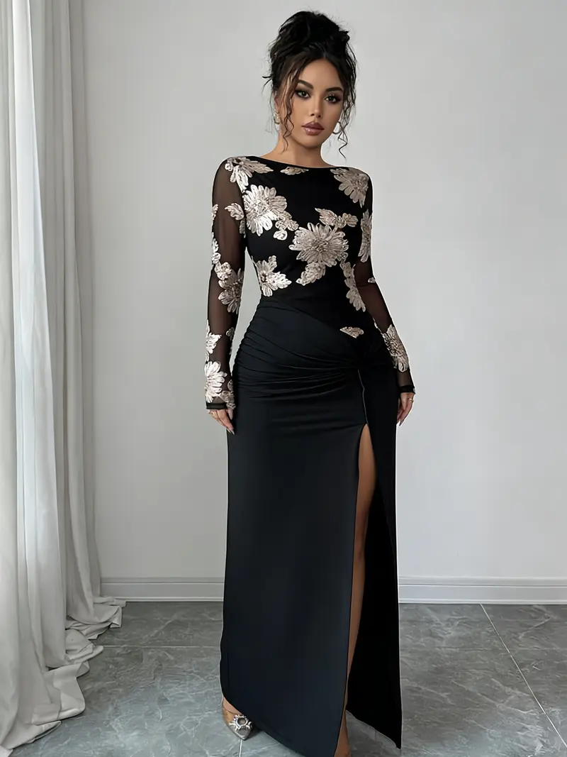 floral dress long sleeve - TikTok Shop