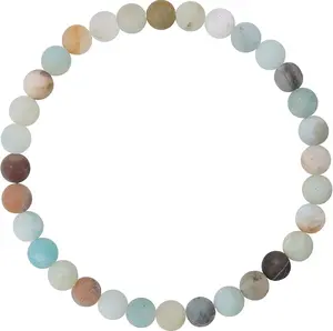 MINDDHA 6mm Gemstone Bracelets Natural Gemstone Birthstone Handmade Healing Power Crystal Beads Elastic Stretch 7.5 Inch Gift Box Unisex