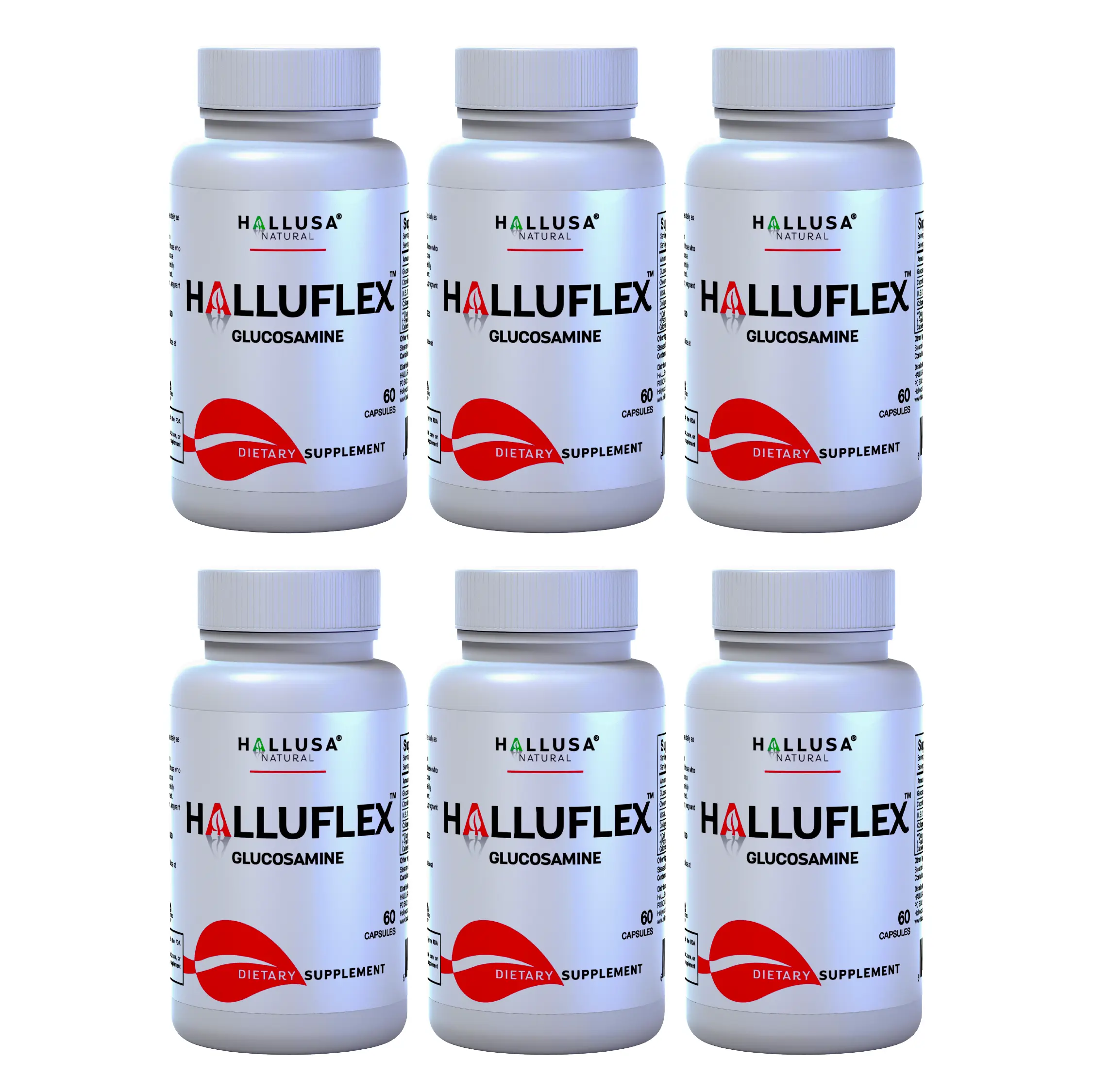 Halluflex x 360 Cap - Advanced Joint & Cartilage Support - Glucosamine, Chondroitin & Collagen - Dietary Supplement - Hallusa Natural