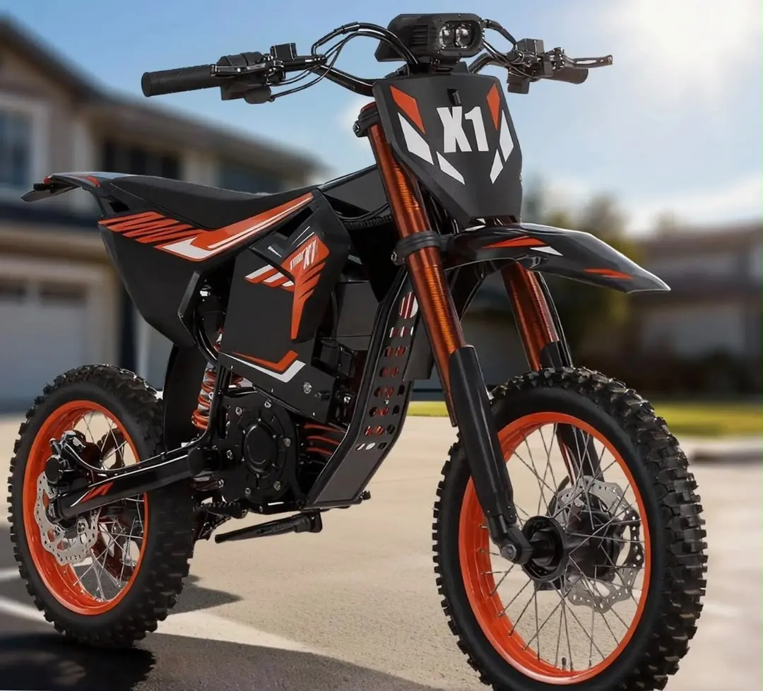 Electric scooter Dirt Bike 4500W Peak Electric Motorcycle 60V 28.8AH E-MoutainBike 50MPH