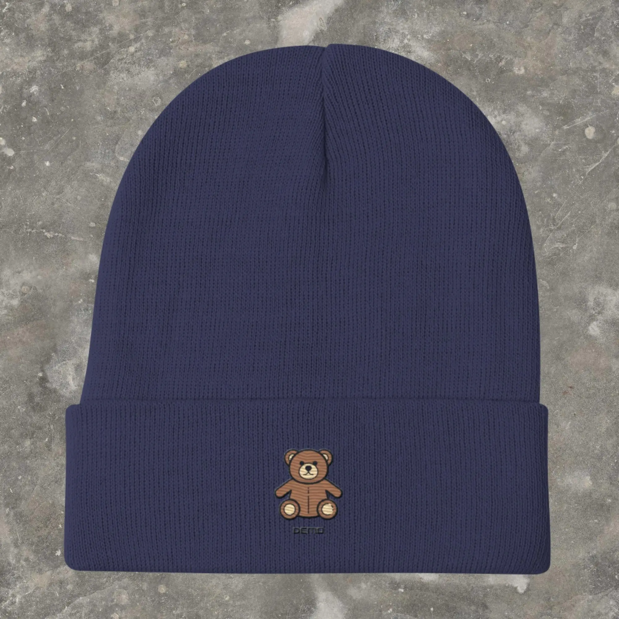 Grizzly Bear Embroidered Beanie