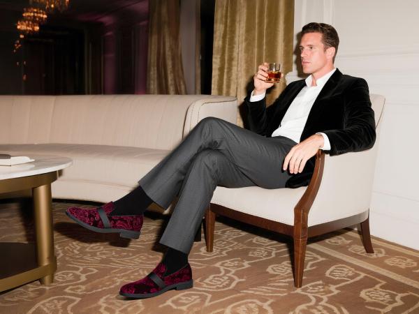 Bruno Marc Men's Stylish Velvet Tuxedo Dress Shoes with Memory Foam Insole & TPR Outsole for Greater Stability and Comfort SpringStatements