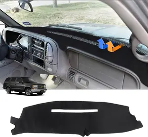 KUST Dashboard Cover Mat for 1988-2000 Chevy Chevrolet Silverado/GMC Sierra C/K 1500 2500 3500 Pickup Truck /1992-1994 GMC Yukon/Chevy Blazer Suburban Accessories Dash Cover Flannel Dash Mat