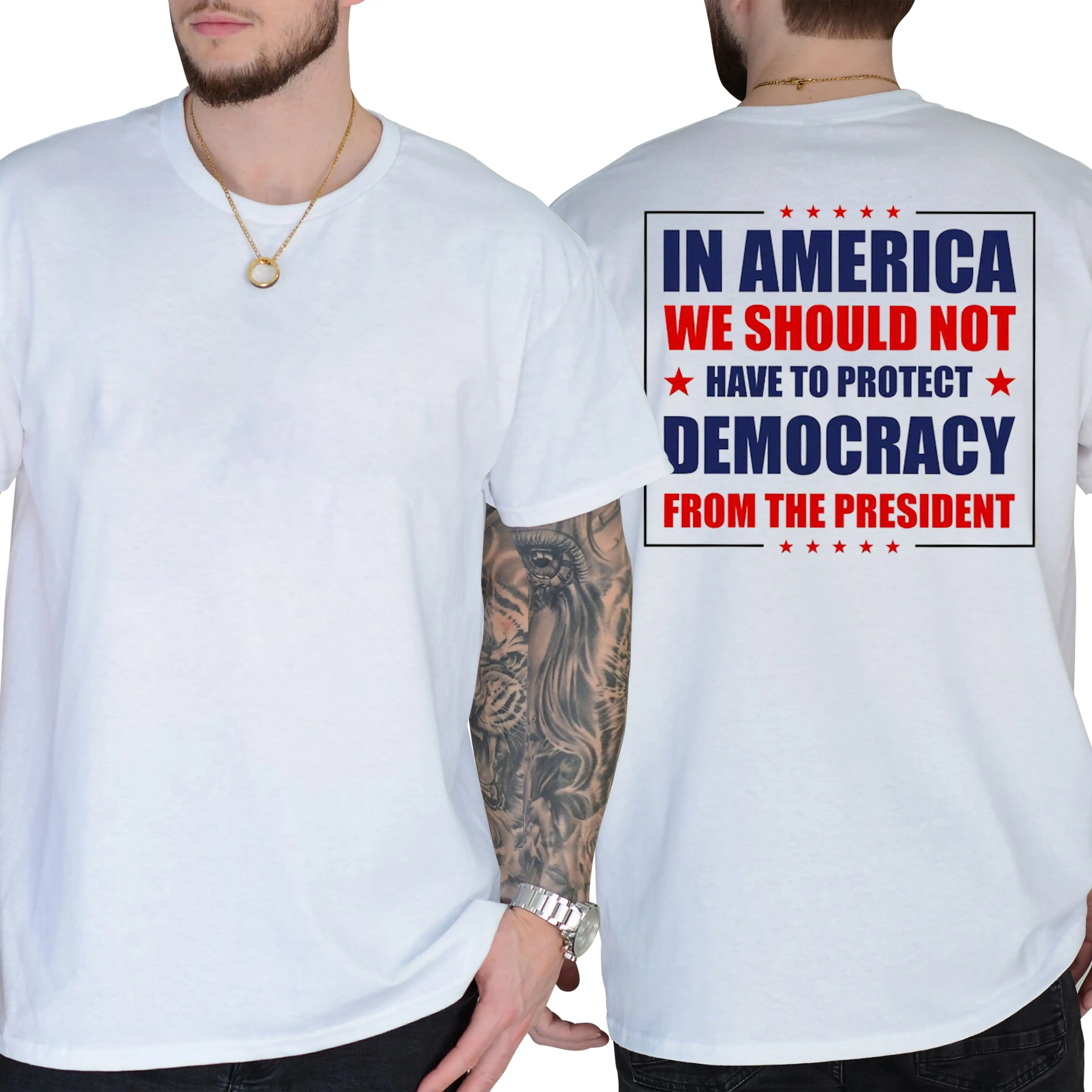 Constitutional Republic Shirt, Patriotic Quote Graphic Tee, Short Sleeve Printed Graphic Shirt, Daily Casual Cotton Menswear