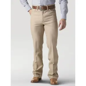 Wrangler Mens Wrancher Dress Jeans -Khaki ( SIZE UP, GARREN UNA TALLE MAS GRANDE) Slim Fit