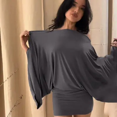 Loose Top Tight Bottom Dress - TikTok Shop