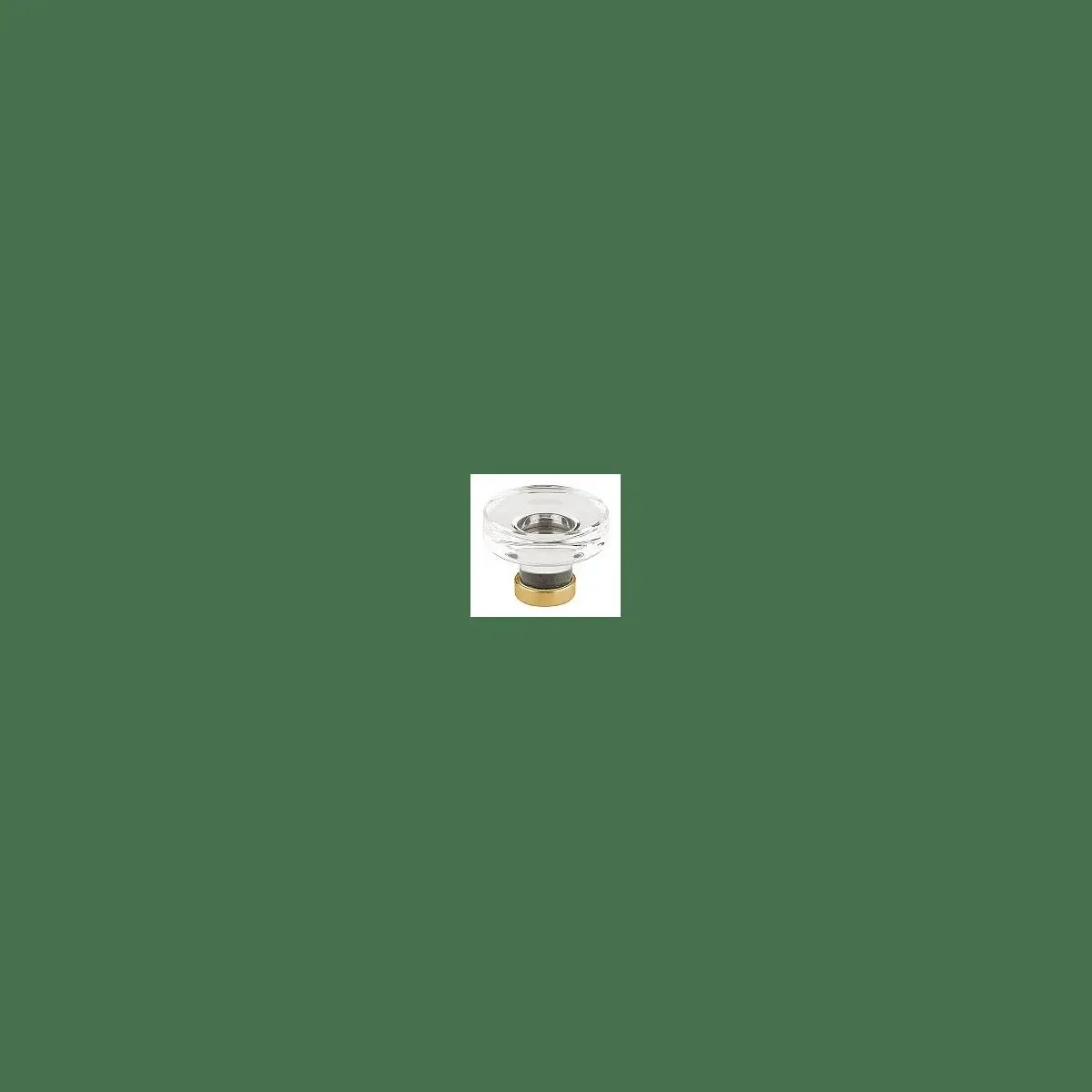 Emtek 86570US4 Grayson Design Doorknob, 1.75 in (1-3/4' diameter) Satin Brass Crystal Cabinet Knob