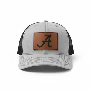 Alabama Hat | Football Hat | Gameday Hat | Leather Patch | Roll Tide Hat | Leatherette | Trucker Hat