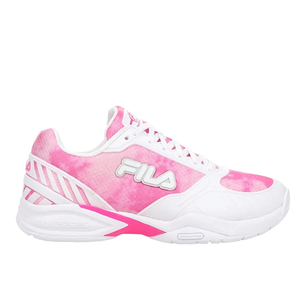 Fila Womens Volley Zone Pickleball Pickleball Sneakers Shoes - Pink, White