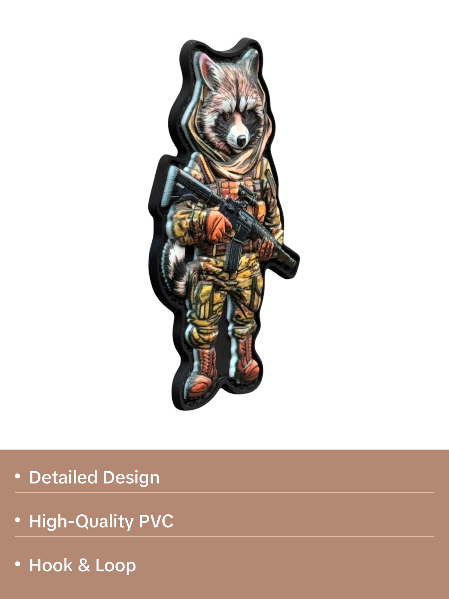 Tactical Raccoon PVC Patch