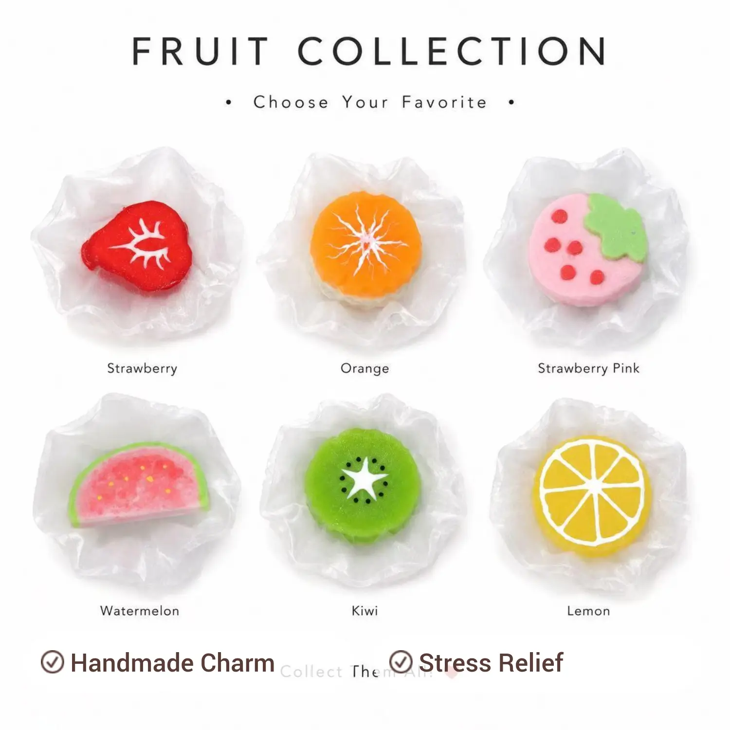 Taba Squishy Mix-and-Match Fruit Collection Toy, Stress Relief Sensory Fidget Toy for Kids