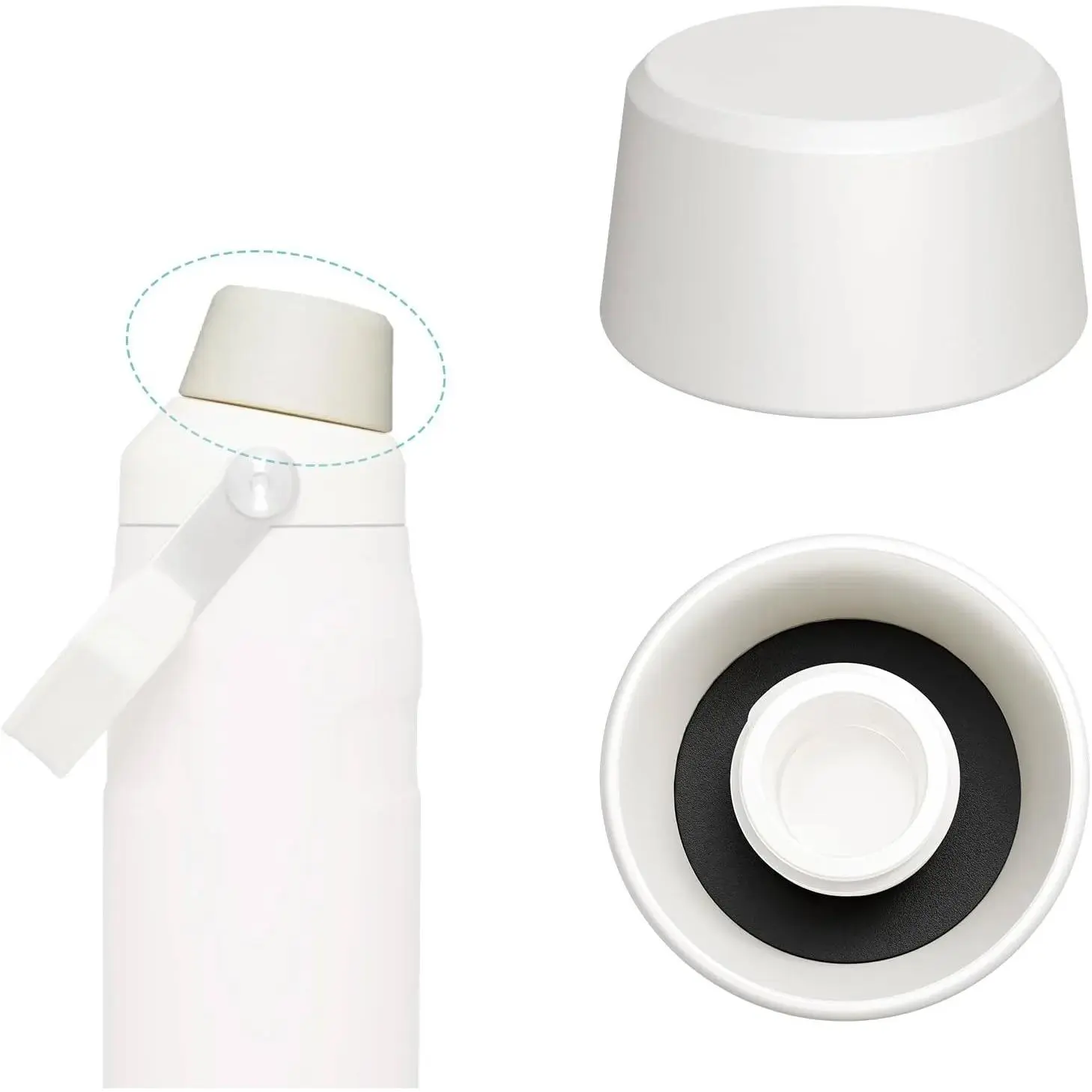 Top Cap Replacement for Stanley IceFlow Fast Flow Water Bottle, Top Twist Cap Compatible with Stanley IceFlow Fast Flow Bottle, Leakproof with Gasket, BPA Free Drink Drinkware