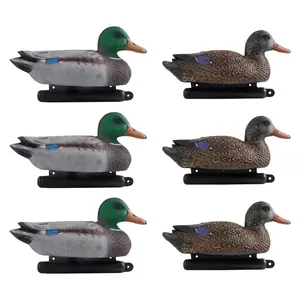 VEVOR Duck Decoys, Realistic Floating Duck Decoys, Weight Forward Swim, Plastic Duck Hunting Decoy Outdoor for Hunting, for Pool, Pond, and Lake, Garden Yard Decoration, Easy to Carry and Use, 6-Pack