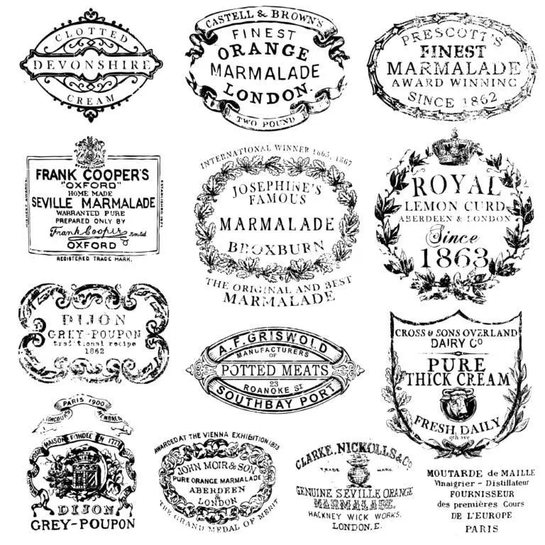 Crockery 12x12 IOD Stamp