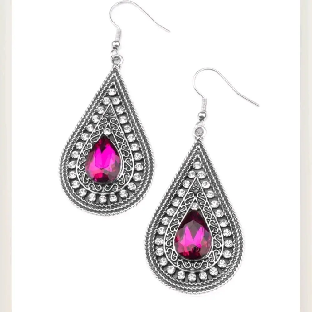 Metro Masquerade Pink Earring