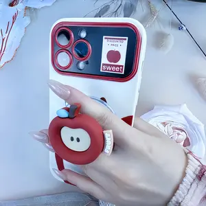 Cute Cartoon Magnetic Desktop Phone Stand, Height Adjustable & Rotatable