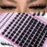 300D/200D/160D/120D Long 6-20mm Lash Spikes 238pcs/218pcs/198pcs Eyelash Clusters Volume Individual Lashes DIY Spiky Lash Extension Manga Cluster Eyelash Extensions Fluffy False Eyelashes, Cosmetic Eyelash