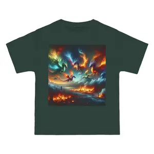 Big Man's Apparel Dragon Siege  Short-Sleeve T-Shirt