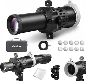 Godox FP-R-19 Flash Projector Mini, Round-Head GOBO Projection Attachment with 19° Lens for AD100Pro II, V1Pro, V1 Mid, V100, H200R and AD200Pro Round Flash Head
